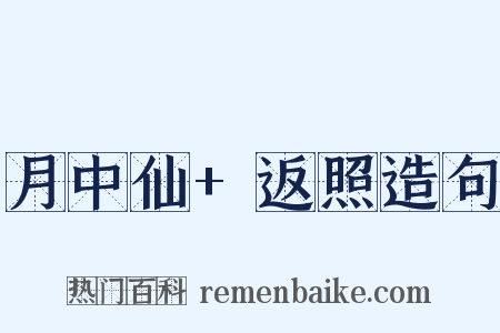 月中仙+返照造句是什么意思的图片